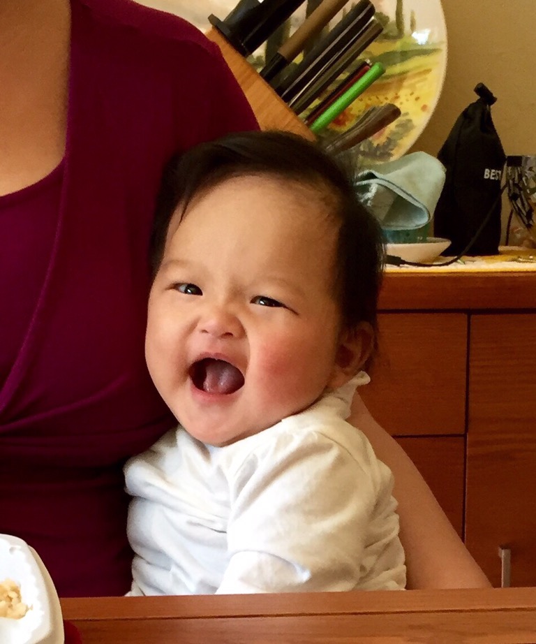 laughing Ada at almost five months old