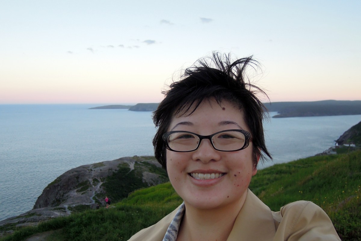 Lisa at Signal Hill, St John's, Newfoundland
