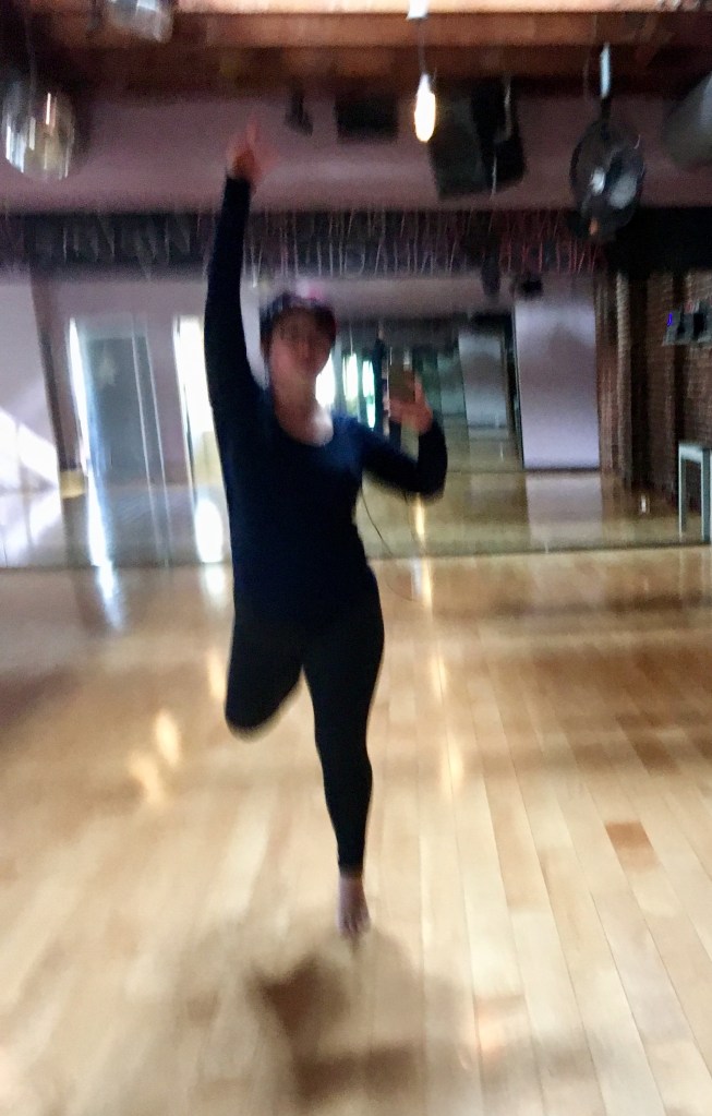 Lisa in dance studio