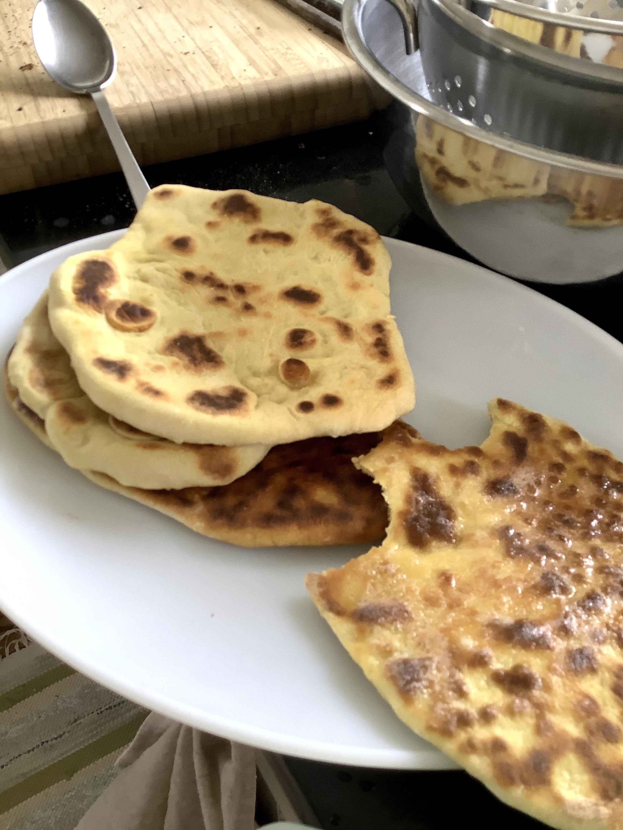 Flatbreads on a plate