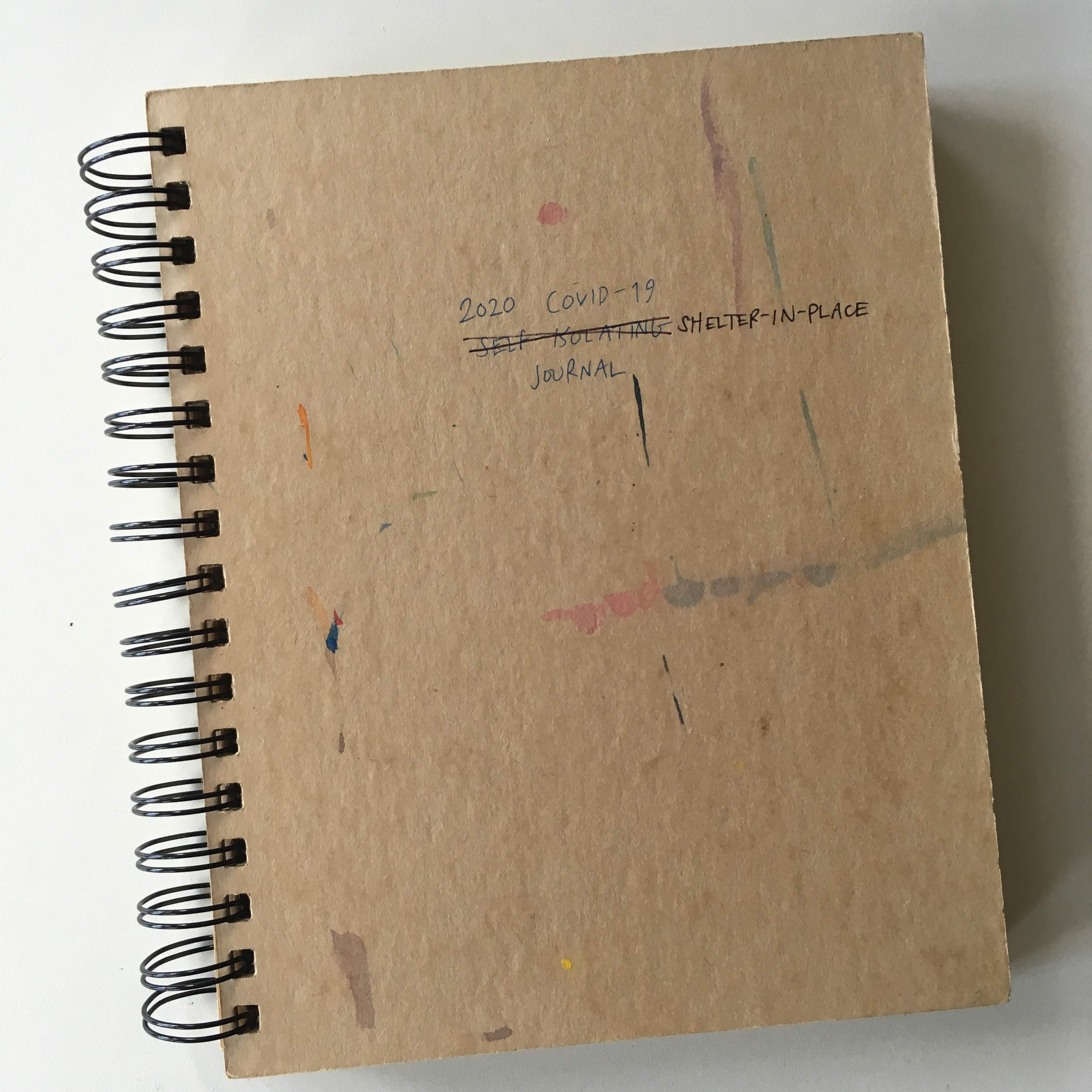 Spiralbound brown kraft notebook