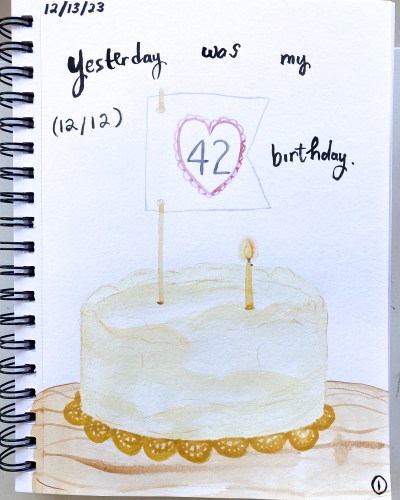 Yesterday was my birthday.